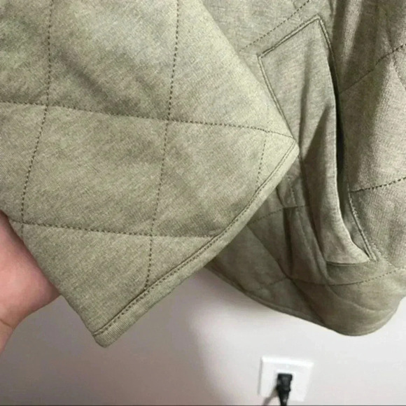 🦃 Bagatelle Collection Quilted French Terry Jacket Sage XL - Picture 5 of 10